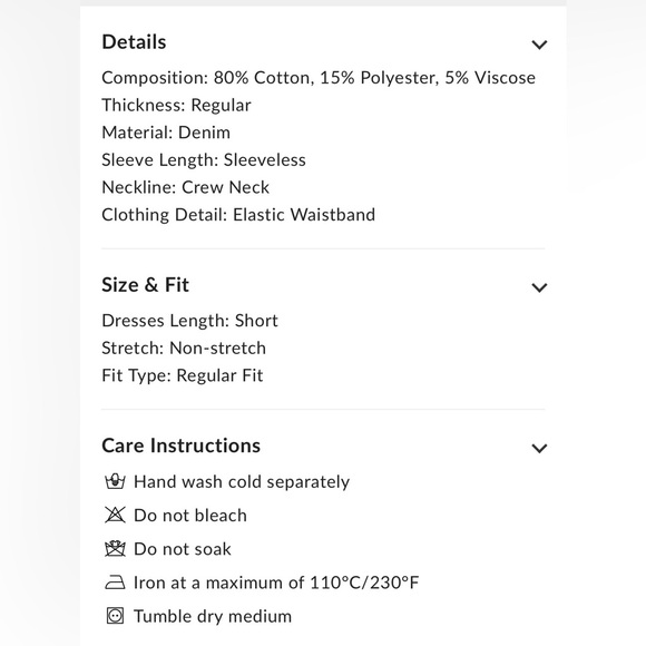 Commense Metal Detail Denim Sleeveless Mini Dress - Picture 10 of 10